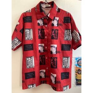 Vintage pattern button down shirt